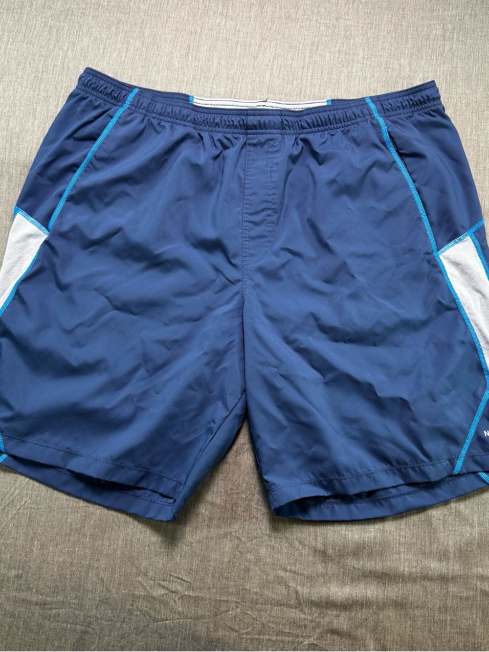 The North Face Shorts Mens Size XXL Blue FlashDry Drawstring Athletic Training